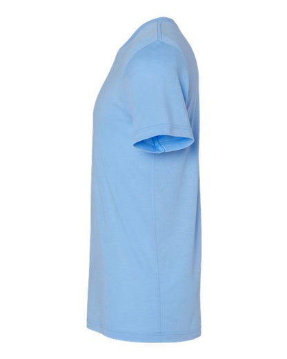 BELLA + CANVAS Triblend Tee 3413 Solid Blue Triblend Custom Embroidered Business Logo