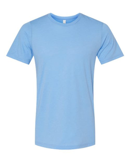 BELLA + CANVAS Triblend Tee 3413 Solid Blue Triblend Custom Embroidered Business Logo