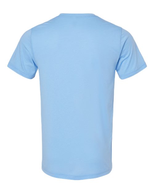 BELLA + CANVAS Triblend Tee 3413 Solid Blue Triblend Custom Embroidered Business Logo