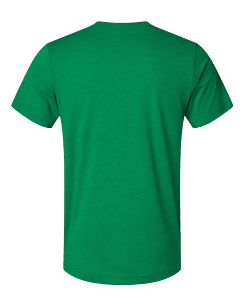 BELLA + CANVAS Triblend Tee 3413 Solid Kelly Triblend Custom Embroidered Business Logo
