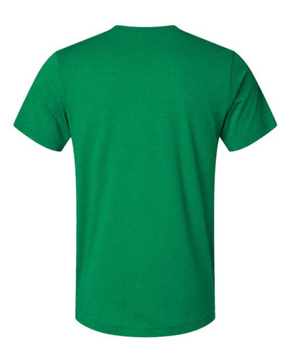 BELLA + CANVAS Triblend Tee 3413 Solid Kelly Triblend Custom Embroidered Business Logo