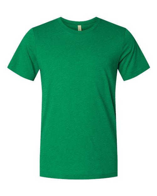 BELLA + CANVAS Triblend Tee 3413 Solid Kelly Triblend Custom Embroidered Business Logo