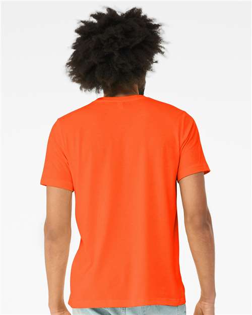 BELLA + CANVAS Triblend Tee 3413 Solid Orange Triblend Custom Embroidered Business Logo