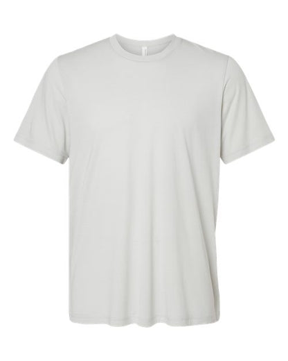 BELLA + CANVAS Triblend Tee 3413 Solid Silver Triblend Custom Embroidered Business Logo