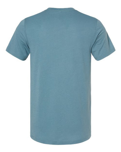 BELLA + CANVAS Triblend Tee 3413 Solid Silver Triblend Custom Embroidered Business Logo