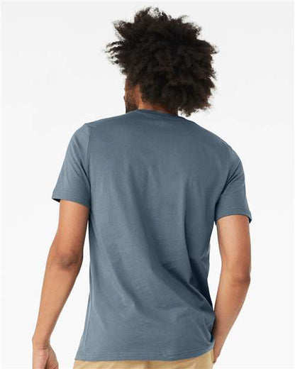 BELLA + CANVAS Triblend Tee 3413 Solid Slate Triblend Custom Embroidered Business Logo