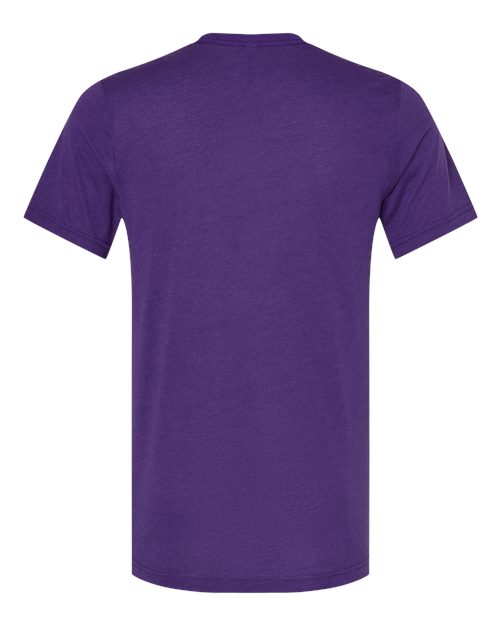 BELLA + CANVAS Triblend Tee 3413 Solid Team Purple Triblend Custom Embroidered Business Logo