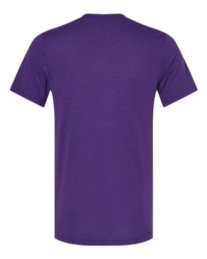 BELLA + CANVAS Triblend Tee 3413 Solid Team Purple Triblend Custom Embroidered Business Logo