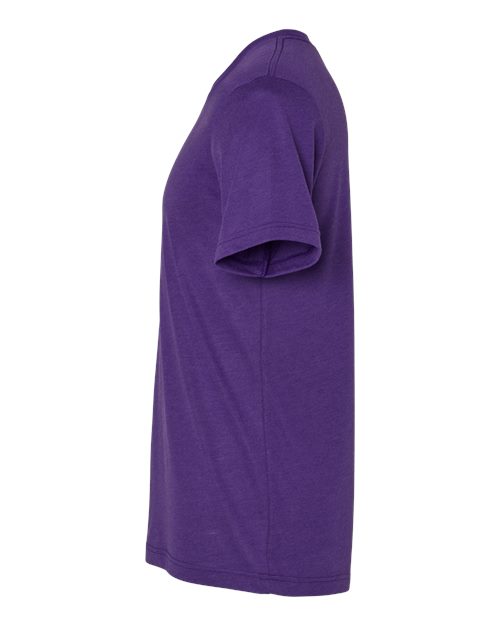 BELLA + CANVAS Triblend Tee 3413 Solid Team Purple Triblend Custom Embroidered Business Logo