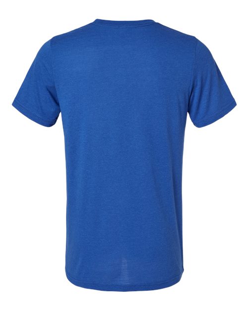 BELLA + CANVAS Triblend Tee 3413 Solid Team Purple Triblend Custom Embroidered Business Logo