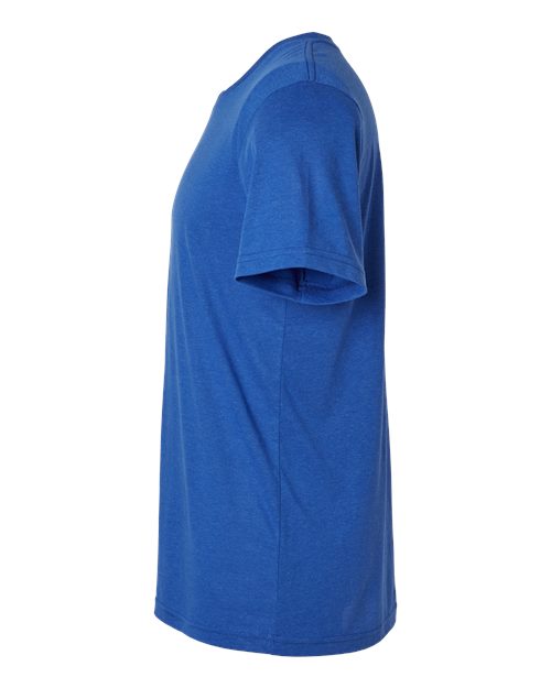 BELLA + CANVAS Triblend Tee 3413 Solid True Royal Triblend Custom Embroidered Business Logo
