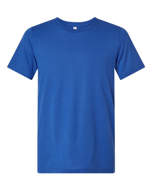 BELLA + CANVAS Triblend Tee 3413 Solid True Royal Triblend Custom Embroidered Business Logo