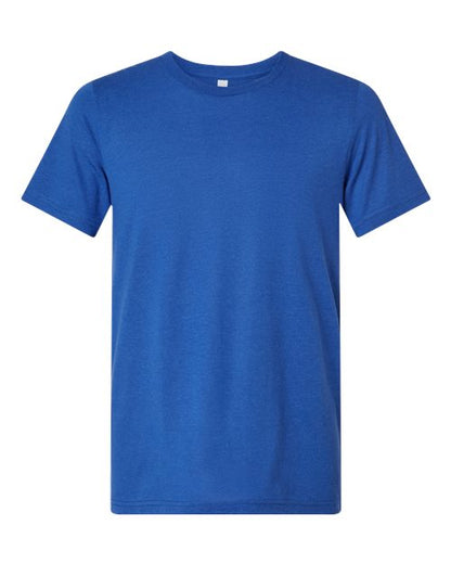 BELLA + CANVAS Triblend Tee 3413 Solid Team Purple Triblend Custom Embroidered Business Logo