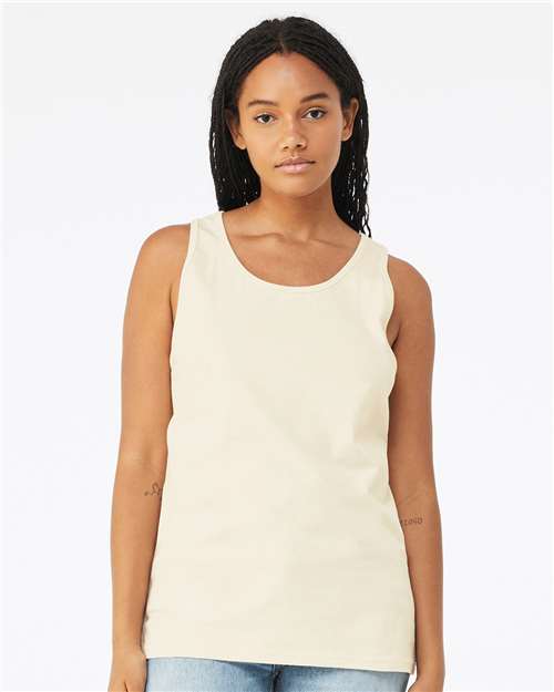 Custom Embroidered  BELLA + CANVAS Jersey Tank 3480 Natural