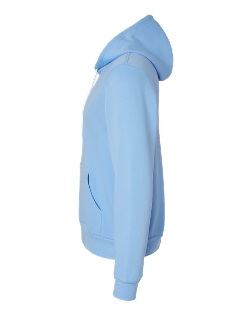 BELLA + CANVAS Sponge Fleece Hoodie 3719 Carolina Blue Custom Embroidered Business Logo