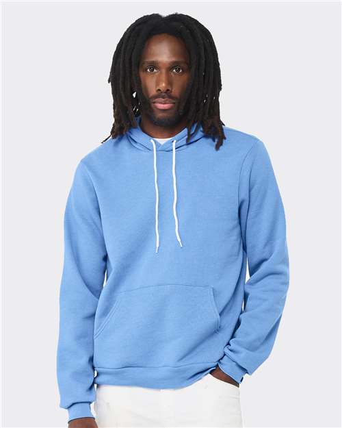 BELLA + CANVAS Sponge Fleece Hoodie 3719 Cardinal Custom Embroidered Business Logo