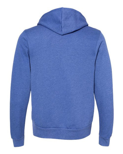 BELLA + CANVAS Sponge Fleece Hoodie 3719 Heather Columbia Blue Custom Embroidered Business Logo
