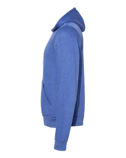 BELLA + CANVAS Sponge Fleece Hoodie 3719 Heather Columbia Blue Custom Embroidered Business Logo