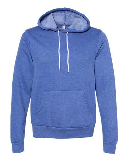 BELLA + CANVAS Sponge Fleece Hoodie 3719 Heather Columbia Blue Custom Embroidered Business Logo