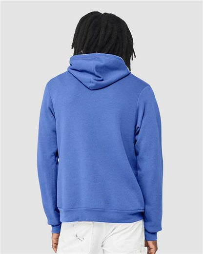 BELLA + CANVAS Sponge Fleece Hoodie 3719 Heather Columbia Blue Custom Embroidered Business Logo