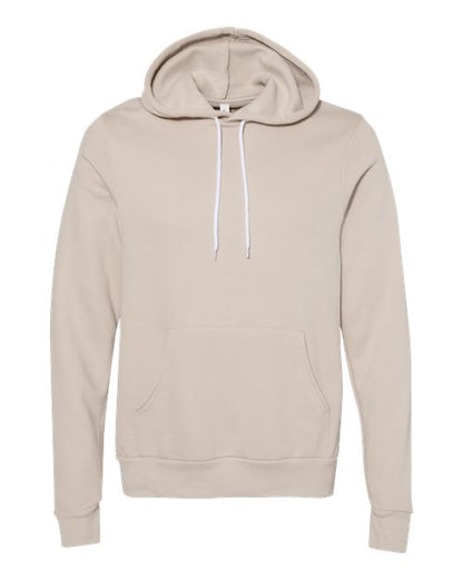 BELLA + CANVAS Sponge Fleece Hoodie 3719 Heather Dust Custom Embroidered Business Logo