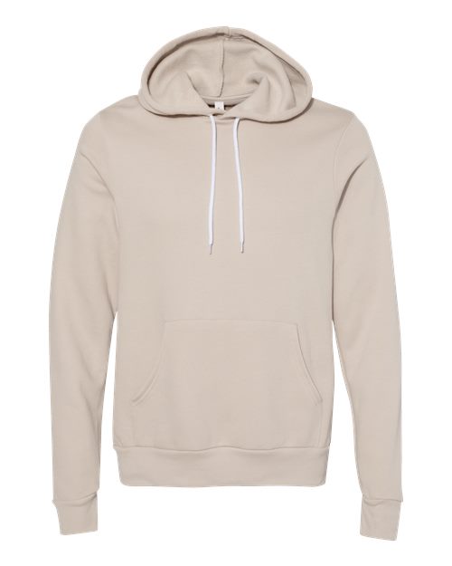 BELLA + CANVAS Sponge Fleece Hoodie 3719 Heather Dust Custom Embroidered Business Logo