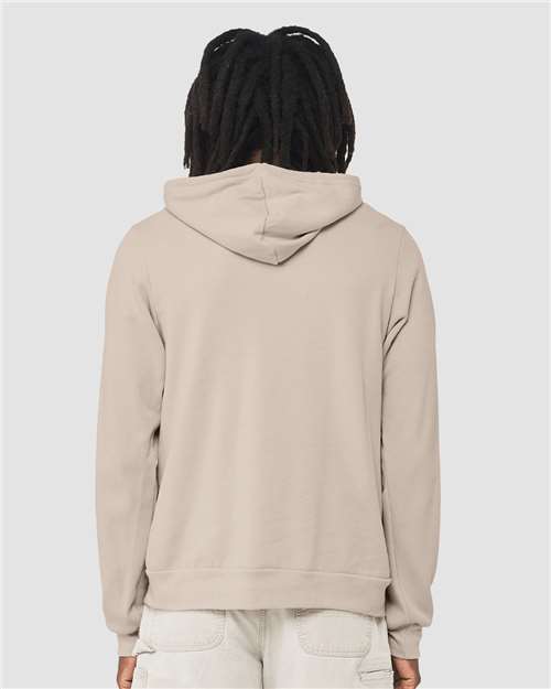 BELLA + CANVAS Sponge Fleece Hoodie 3719 Heather Dust Custom Embroidered Business Logo
