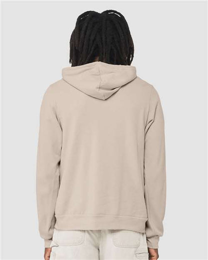 BELLA + CANVAS Sponge Fleece Hoodie 3719 Heather Dust Custom Embroidered Business Logo