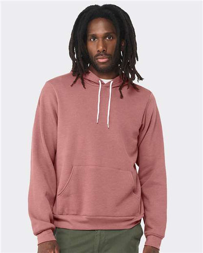 Custom Embroidered  BELLA + CANVAS Sponge Fleece Hoodie 3719 Heather Mauve