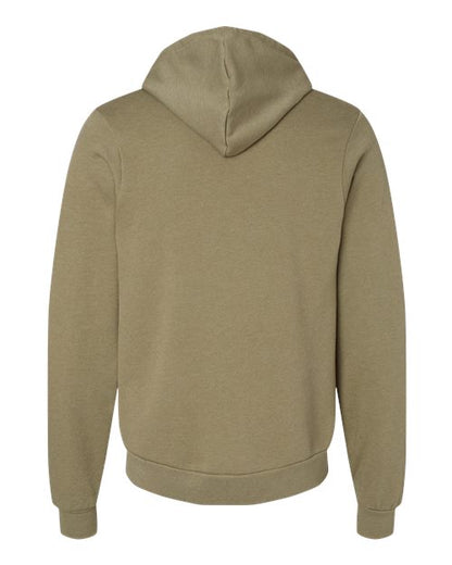 BELLA + CANVAS Sponge Fleece Hoodie 3719 Heather Navy Custom Embroidered Business Logo