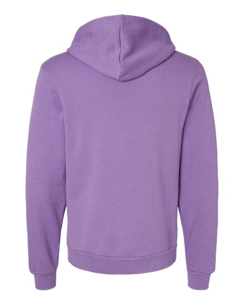 BELLA + CANVAS Sponge Fleece Hoodie 3719 Heather Slate Custom Embroidered Business Logo