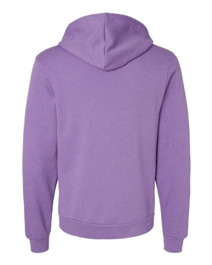 BELLA + CANVAS Sponge Fleece Hoodie 3719 Heather Slate Custom Embroidered Business Logo
