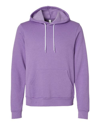 BELLA + CANVAS Sponge Fleece Hoodie 3719 Heather Slate Custom Embroidered Business Logo