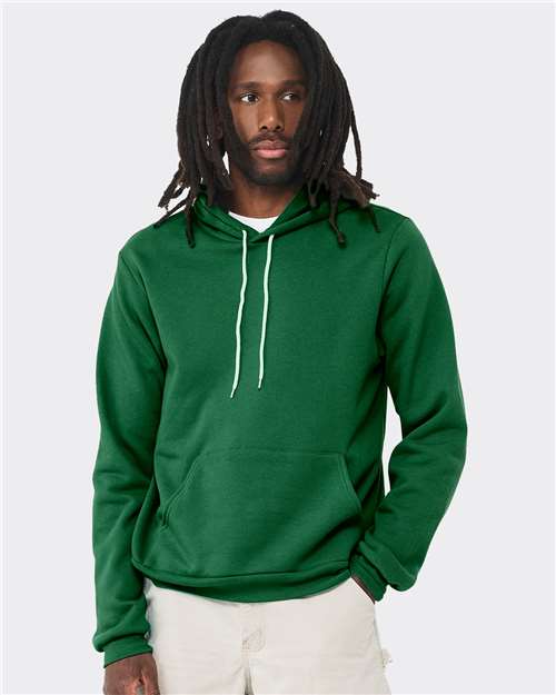 BELLA + CANVAS Sponge Fleece Hoodie 3719 Heather True Royal Custom Embroidered Business Logo