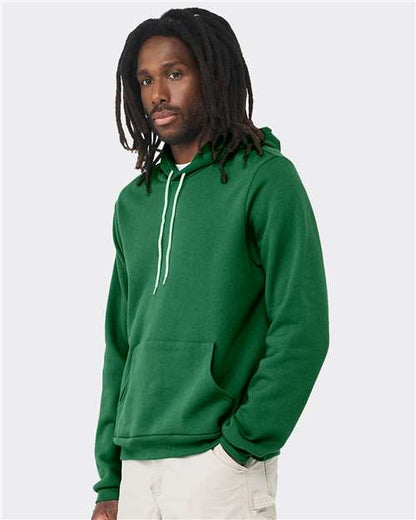 BELLA + CANVAS Sponge Fleece Hoodie 3719 Kelly Custom Embroidered Business Logo