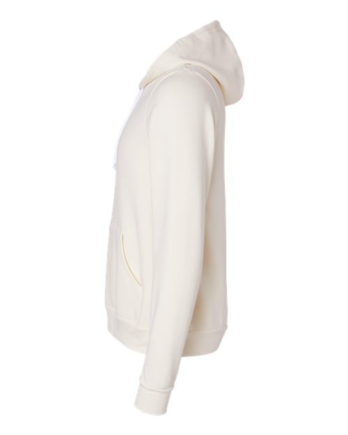 BELLA + CANVAS Sponge Fleece Hoodie 3719 Natural Custom Embroidered Business Logo
