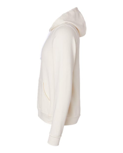 BELLA + CANVAS Sponge Fleece Hoodie 3719 Natural Custom Embroidered Business Logo