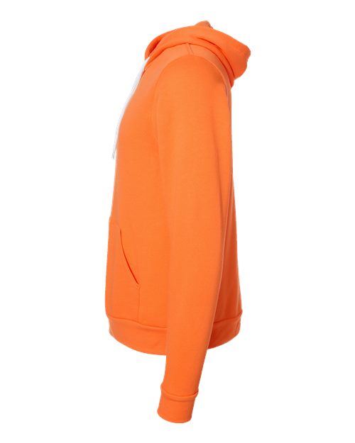 BELLA + CANVAS Sponge Fleece Hoodie 3719 Orange Custom Embroidered Business Logo
