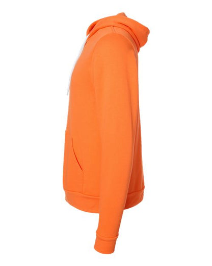 BELLA + CANVAS Sponge Fleece Hoodie 3719 Orange Custom Embroidered Business Logo