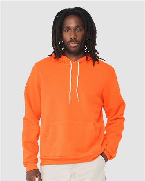 BELLA + CANVAS Sponge Fleece Hoodie 3719 Navy Custom Embroidered Business Logo
