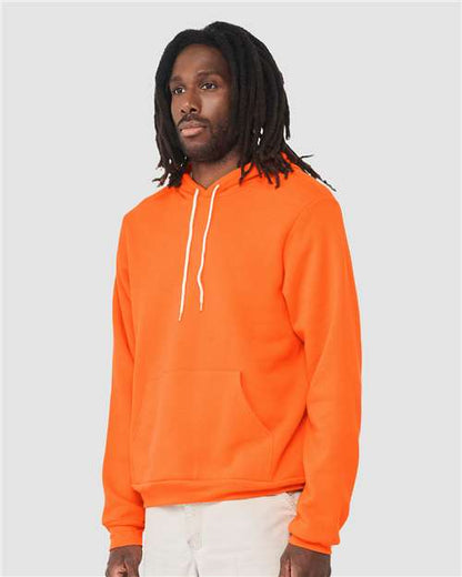 BELLA + CANVAS Sponge Fleece Hoodie 3719 Orange Custom Embroidered Business Logo