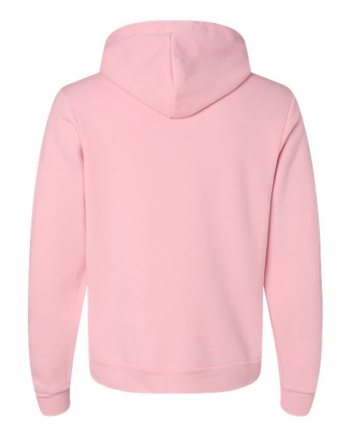 BELLA + CANVAS Sponge Fleece Hoodie 3719 Peach Custom Embroidered Business Logo