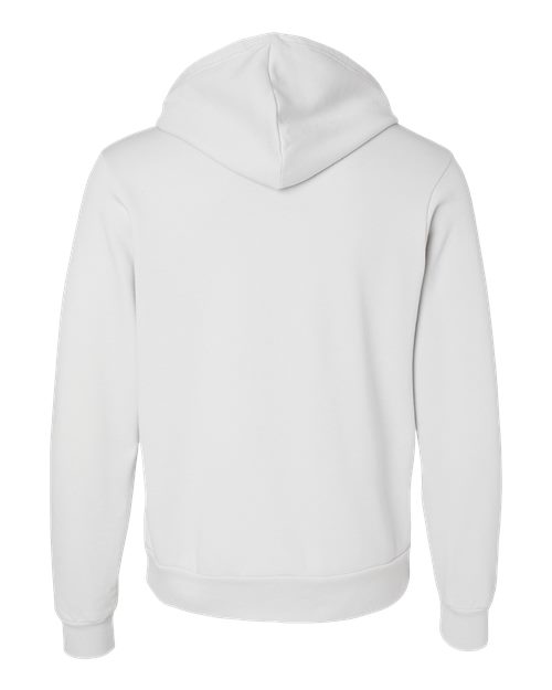 BELLA + CANVAS Sponge Fleece Hoodie 3719 Silver Custom Embroidered Business Logo