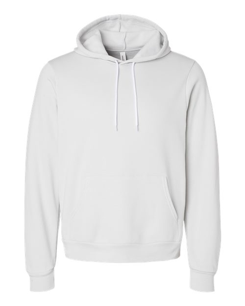 BELLA + CANVAS Sponge Fleece Hoodie 3719 Silver Custom Embroidered Business Logo