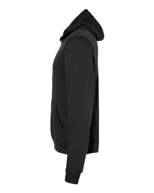 BELLA + CANVAS Sponge Fleece Hoodie 3719 Vintage Black Custom Embroidered Business Logo