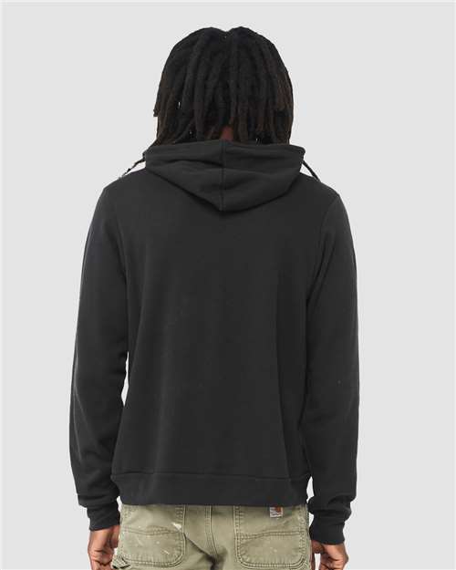 BELLA + CANVAS Sponge Fleece Hoodie 3719 Vintage Black Custom Embroidered Business Logo