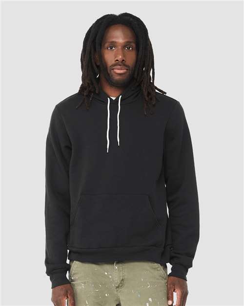 BELLA + CANVAS Sponge Fleece Hoodie 3719 True Royal Custom Embroidered Business Logo