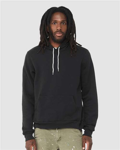 BELLA + CANVAS Sponge Fleece Hoodie 3719 True Royal Custom Embroidered Business Logo