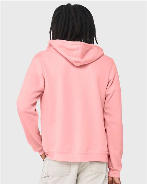 BELLA + CANVAS Sponge Fleece Full-Zip Hoodie 3739 Pink