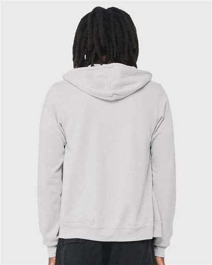 BELLA + CANVAS Sponge Fleece Full-Zip Hoodie 3739 Silver